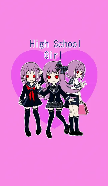 セーラー服少女のLINE着せ替え