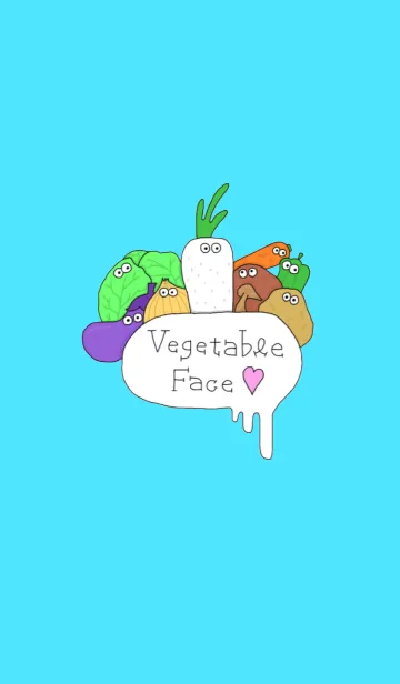 [LINE着せ替え] Vegetable Faceの画像1