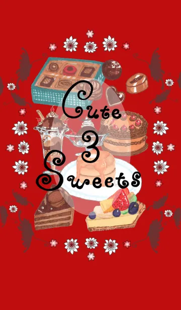 [LINE着せ替え] Cute Sweets 3の画像1