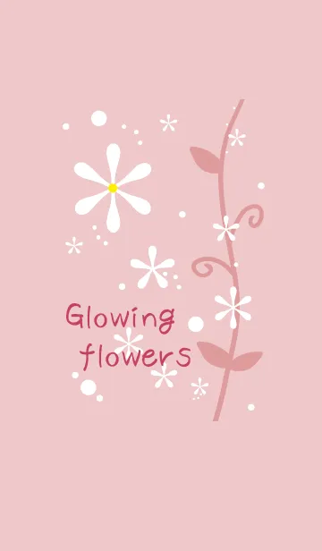 [LINE着せ替え] Glowing flowersの画像1