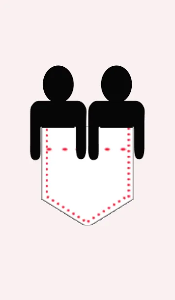 ポケットの中のシンプルピクトグラム。の着せ替えメイン画像