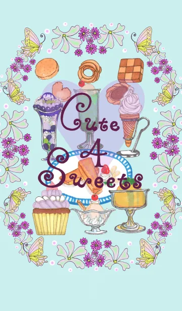 [LINE着せ替え] Cute Sweets 4の画像1