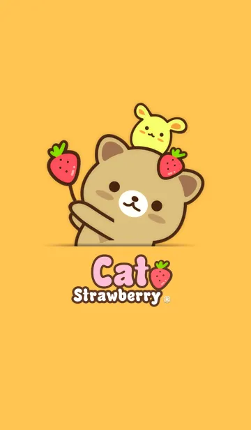 [LINE着せ替え] ストロベリー猫テーマパーク♪の画像1