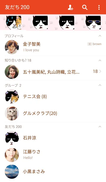 [LINE着せ替え] ひょうきんな野良猫の画像2