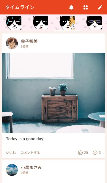 [LINE着せ替え] ひょうきんな野良猫の画像4