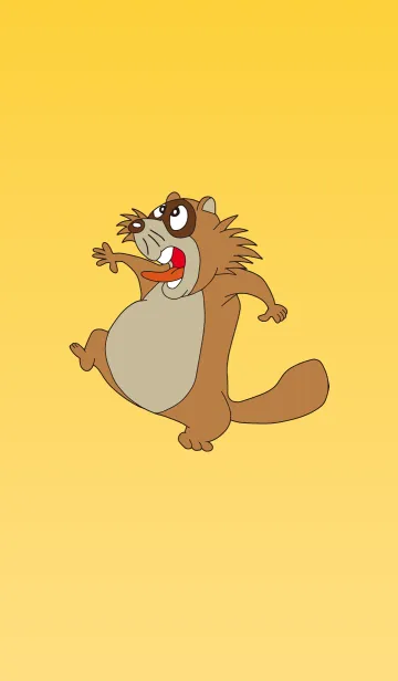 [LINE着せ替え] ハッピー タヌキの画像1