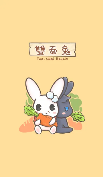 [LINE着せ替え] Two-sided Rabbitの画像1