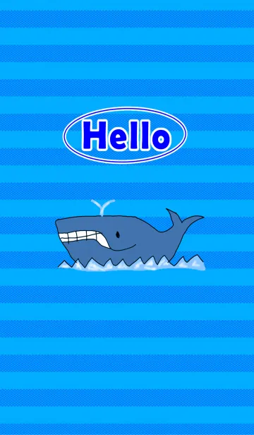 HELLO クジラのLINE着せ替え