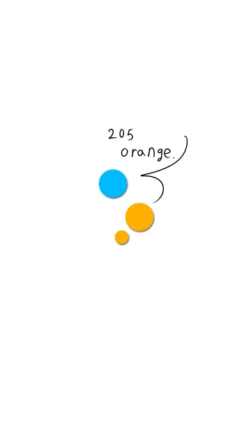 [LINE着せ替え] 205 orange.の画像1