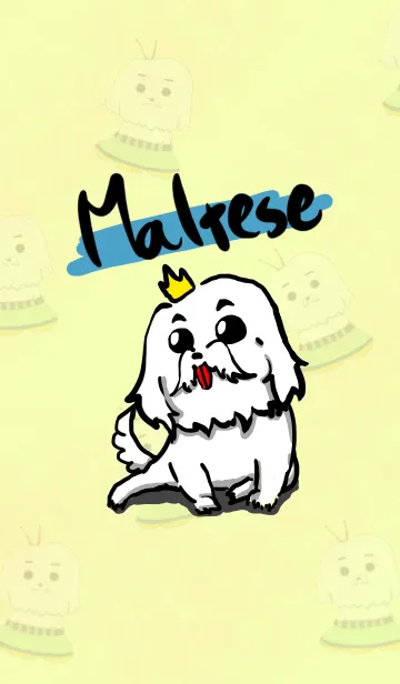 [LINE着せ替え] I love malteseの画像1