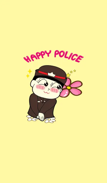 [LINE着せ替え] HAPPY POLICE GIRLの画像1