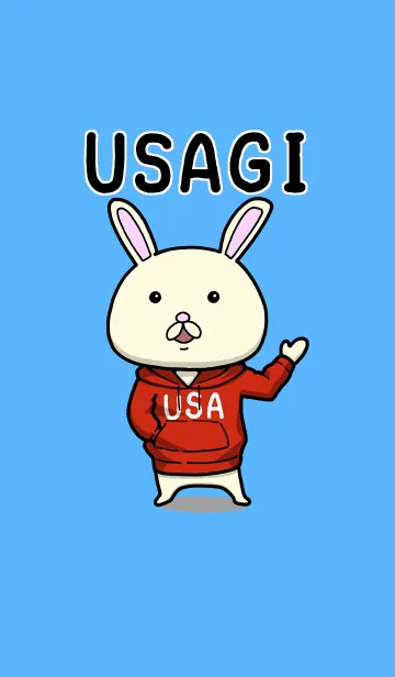 [LINE着せ替え] パーカーうさぎの着せ替えの画像1