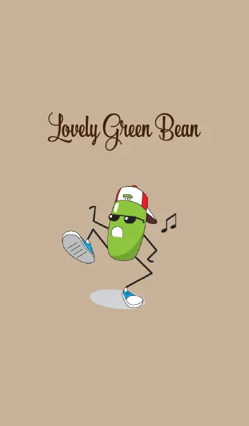 [LINE着せ替え] Lovely Green Beanの画像1