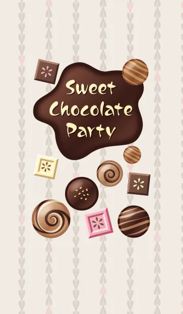[LINE着せ替え] スイート チョコレート パーティーの画像1