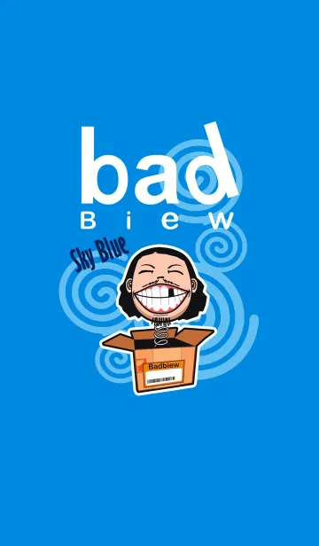 [LINE着せ替え] Badbiew "Sky blue"の画像1