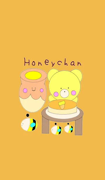 [LINE着せ替え] 蜂蜜ちゃんの画像1