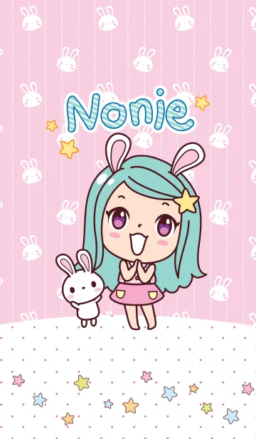 [LINE着せ替え] Nonie ＆ Little Bunnyの画像1