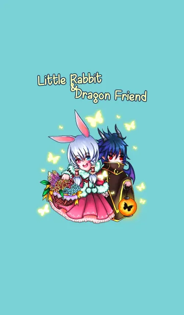 [LINE着せ替え] Little Rabbit ＆ Dragon friend.の画像1