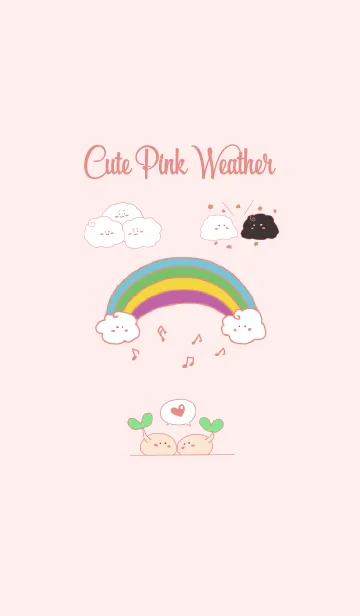 Cute Pink Weatherの着せ替えメイン画像