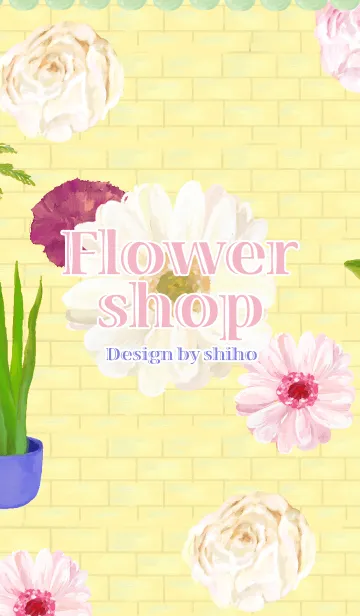 [LINE着せ替え] Flower shopの画像1