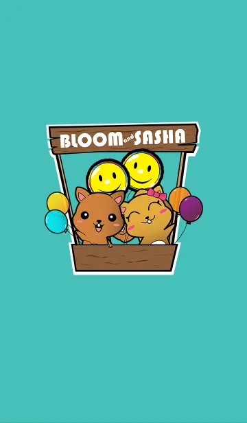 [LINE着せ替え] Bloom and Sasha the Balloon Loversの画像1