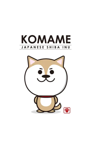 [LINE着せ替え] KOMAME DOG（小豆）の画像1