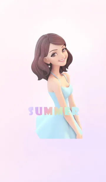 [LINE着せ替え] Summer girlの画像1