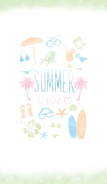Summer LoveのLINE着せ替え
