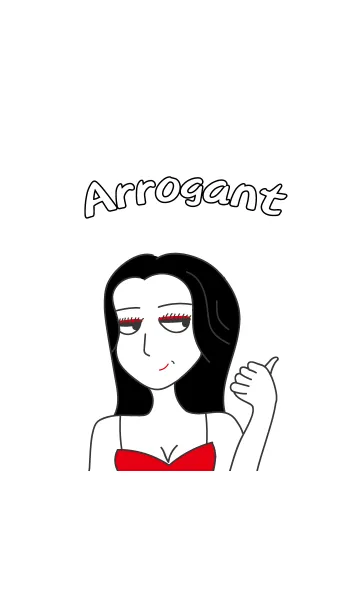 [LINE着せ替え] Arrogant womanの画像1