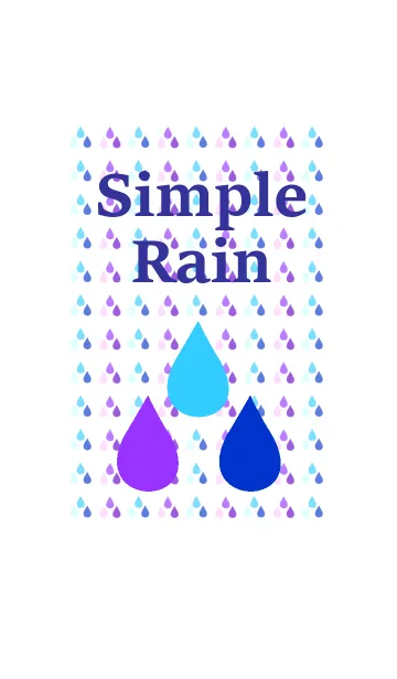 [LINE着せ替え] Simple Rainの画像1