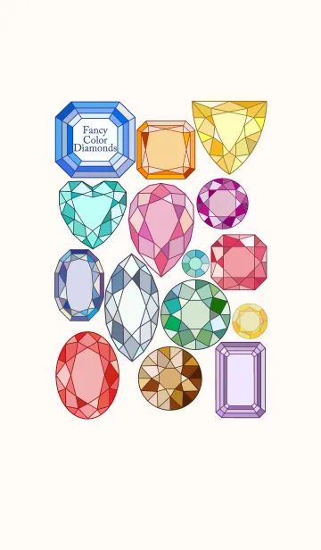 [LINE着せ替え] ファンシーカラーダイヤモンドの画像1