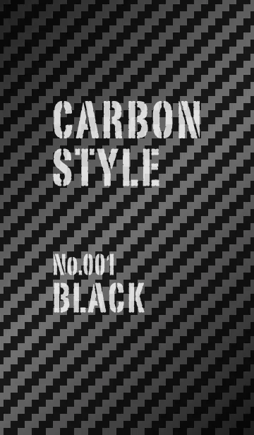 [LINE着せ替え] カーボンスタイル No.001 ブラックの画像1