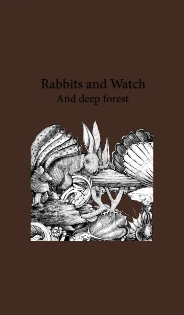 [LINE着せ替え] ウサギとトケイと深い森の画像1