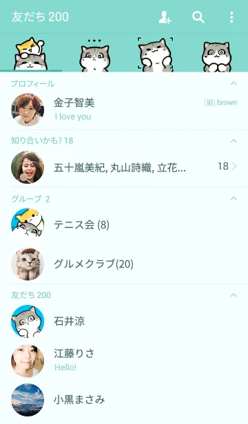 [LINE着せ替え] Annoying Staring Catの画像2