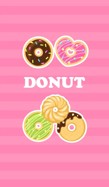 [LINE着せ替え] かわいいドーナッツの着せかえの画像1