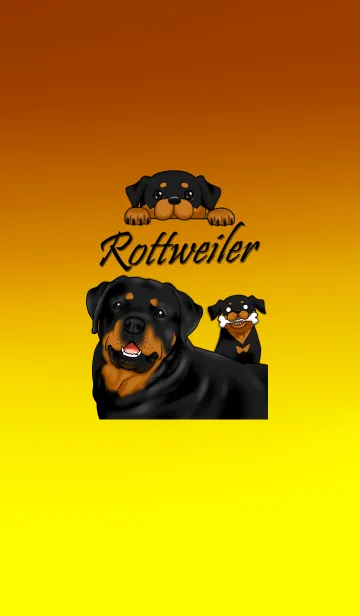 [LINE着せ替え] ロットワイラーの着せかえの画像1