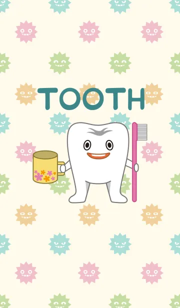 [LINE着せ替え] 歯と細菌の画像1