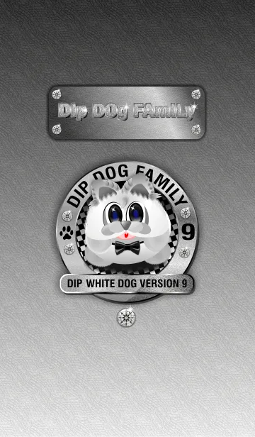 [LINE着せ替え] Theme Dip White Dogの画像1