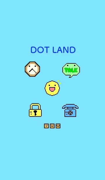 [LINE着せ替え] ドットランドの画像1