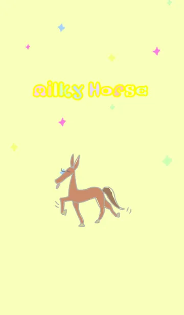 [LINE着せ替え] Milky horseの画像1