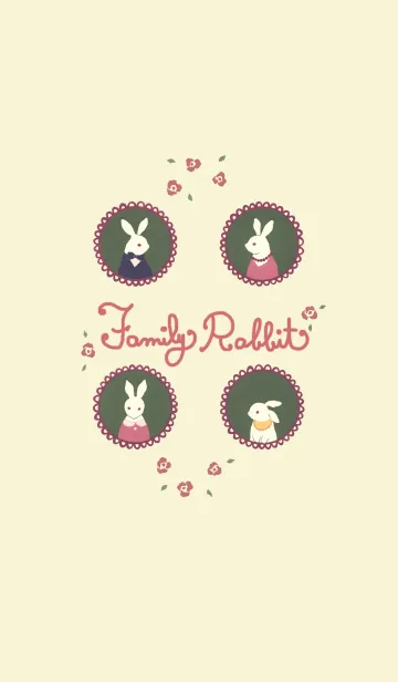 [LINE着せ替え] Family Rabbitの画像1
