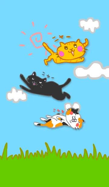 猫のニャーニャーニャーのLINE着せ替え
