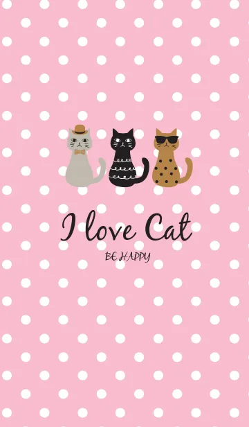 [LINE着せ替え] I LOVE CATSの画像1