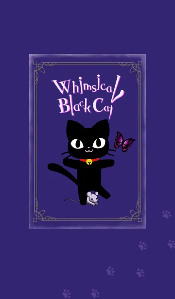 [LINE着せ替え] 気まぐれ黒ねこの画像1