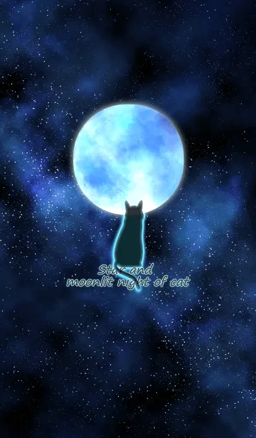 星と月夜の猫のLINE着せ替え