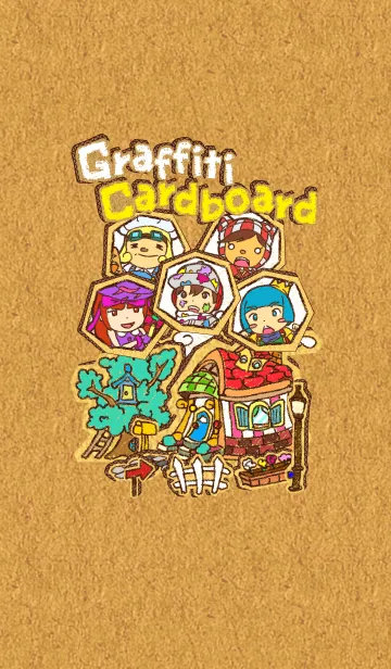 [LINE着せ替え] らくがきダンボールの画像1