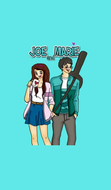 [LINE着せ替え] Joe and Marieの画像1