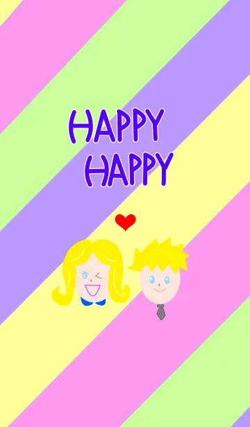 [LINE着せ替え] HAPPY HAPPYの画像1