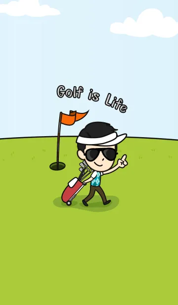 [LINE着せ替え] ゴルフは人生でありますの画像1