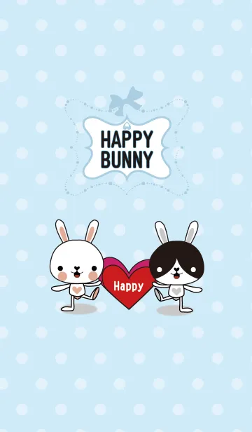 [LINE着せ替え] Happy bunny！の画像1